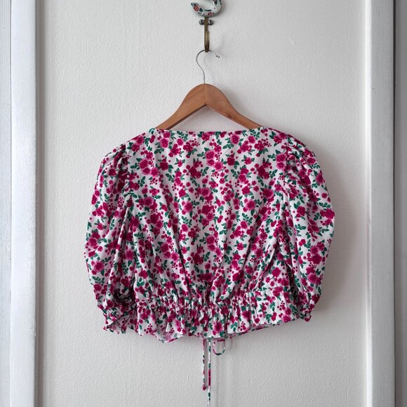 For Love And Lemons Petal Blouse in Carnation - Picture 8 of 9